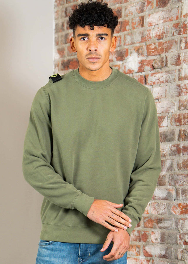 MA.Strum Pullover Mastrum crew sweat - bronze green