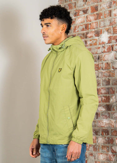 Lyle & Scott Jassen Zip through hooded jacket - shrub green
