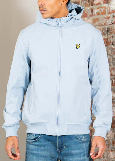 Lyle & Scott Jassen Mesh back softshell jacket - opal blue