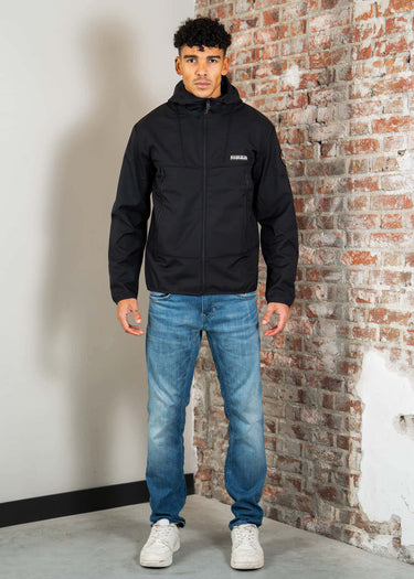 Lyle & Scott Jassen Cotton Harrington Jacket - Jet Black