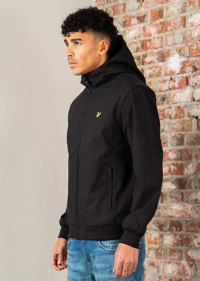Lyle & Scott Jacken Mesh back softshell jacket - jet black