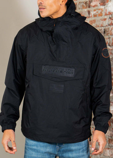 Napapijri Jassen Lightweight Packable Rainforest Overhead rf next Jacket - black beauty