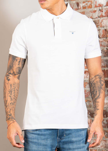 Barbour Polo's Barbour tartan pique polo shirt - white dress