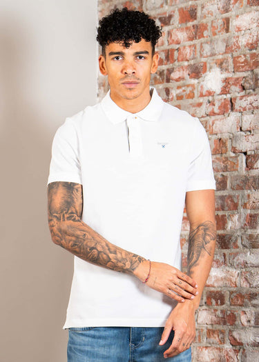 Barbour Polo's Barbour tartan pique polo shirt - white dress