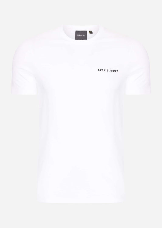 Lyle & Scott T-shirts Embroidered t-shirt - white jet black