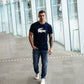 Lacoste T-shirts  Printed t-shirt - navy blue white 