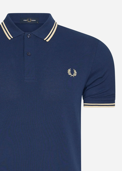 Fred Perry Polo's  Twin tipped Fred Perry shirt - french navy ice cream 