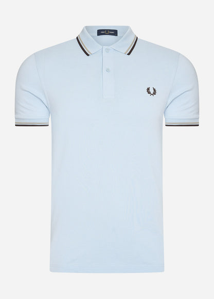 Fred Perry Polo's  Twin tipped Fred Perry shirt - light smoke warm green 