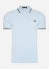 Fred Perry Polo's  Twin tipped Fred Perry shirt - light smoke warm green 