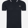 Fred Perry Polo's  Twin tipped Fred Perry shirt - navy white 