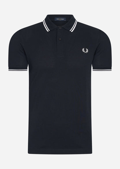 Fred Perry Polo's  Twin tipped Fred Perry shirt - navy white 