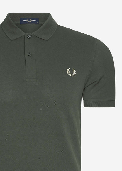 Fred Perry Polo's  Plain fred perry shirt - fieldgreen oatmeal 