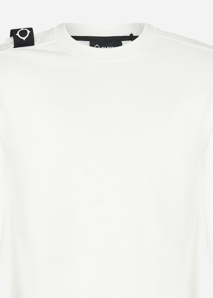 MA.Strum Truien  Core crew sweat - optic white 