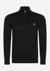 Lyle & Scott Truien  Quarter zip jumper - jet black 