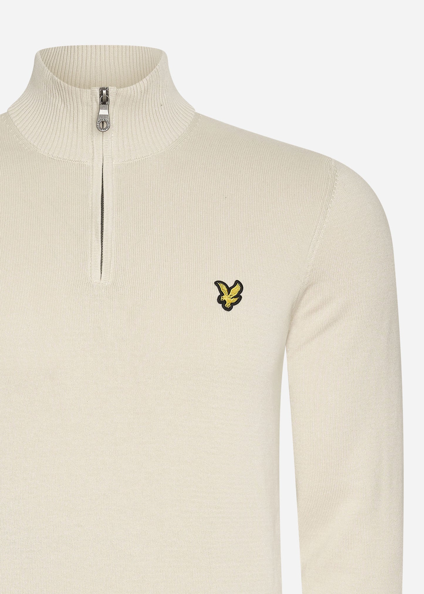 Lyle & Scott Truien  Cotton merino quarter zip jumper - cove 