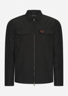 Fred Perry Overshirts  A Zip overshirt - black 