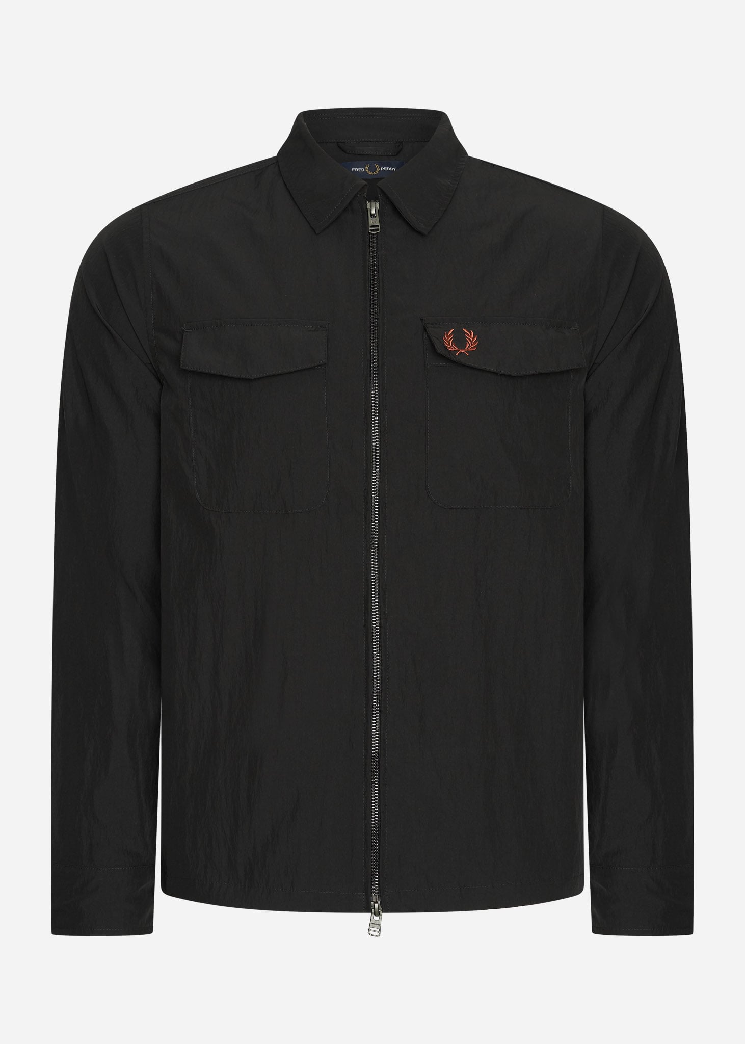 Fred Perry Overshirts  A Zip overshirt - black 