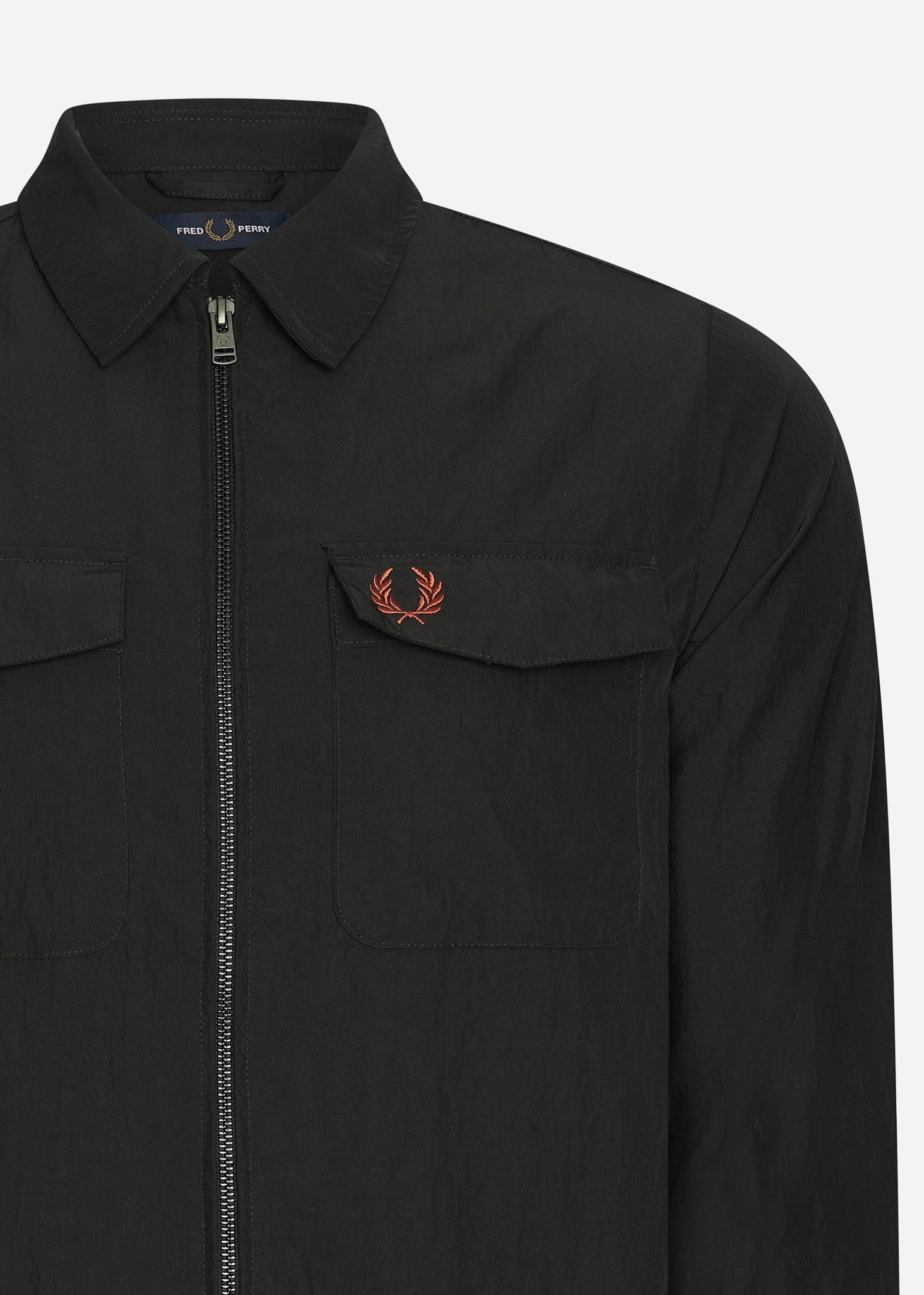 Fred Perry Overshirts  A Zip overshirt - black 