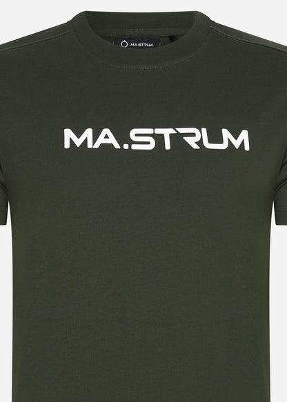 MA.Strum T-shirts  Chest print tee - oil slick 