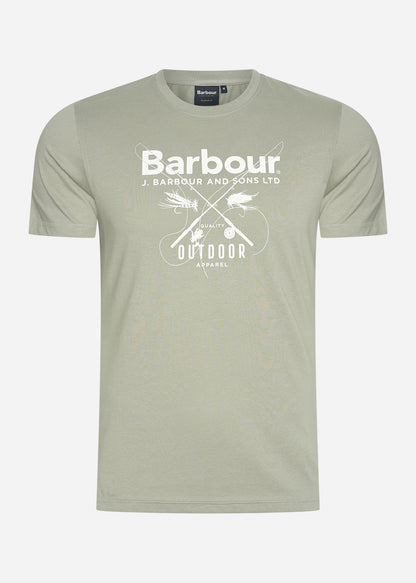 Barbour T-shirts  Fly tee - forest fog 