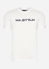 MA.Strum T-shirts  Chest print tee - optic white 