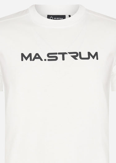 MA.Strum T-shirts  Chest print tee - optic white 