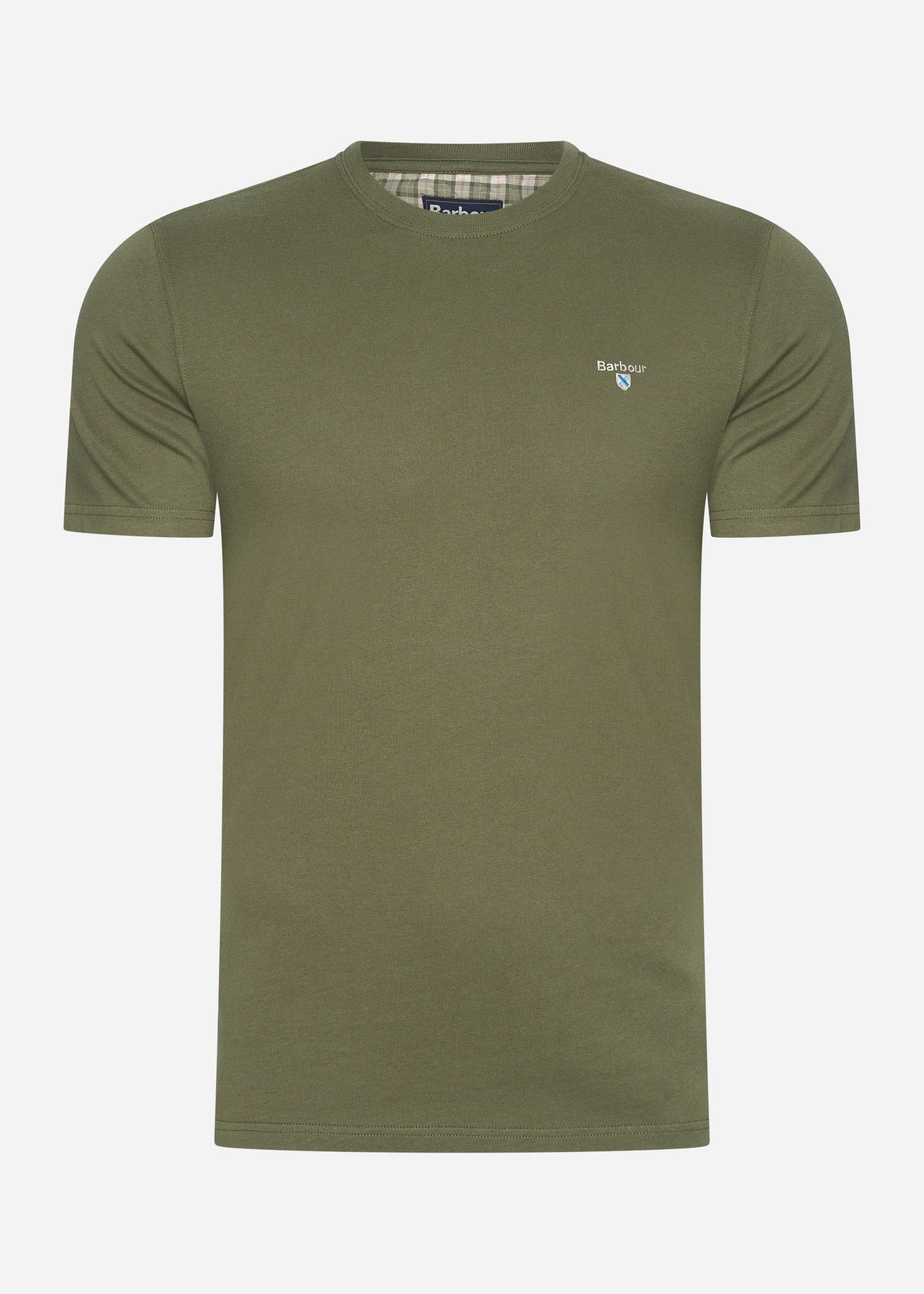 Barbour T-shirts  Tartan sports tee - pale sage 