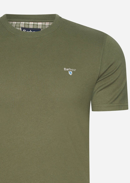 Barbour T-shirts  Tartan sports tee - pale sage 