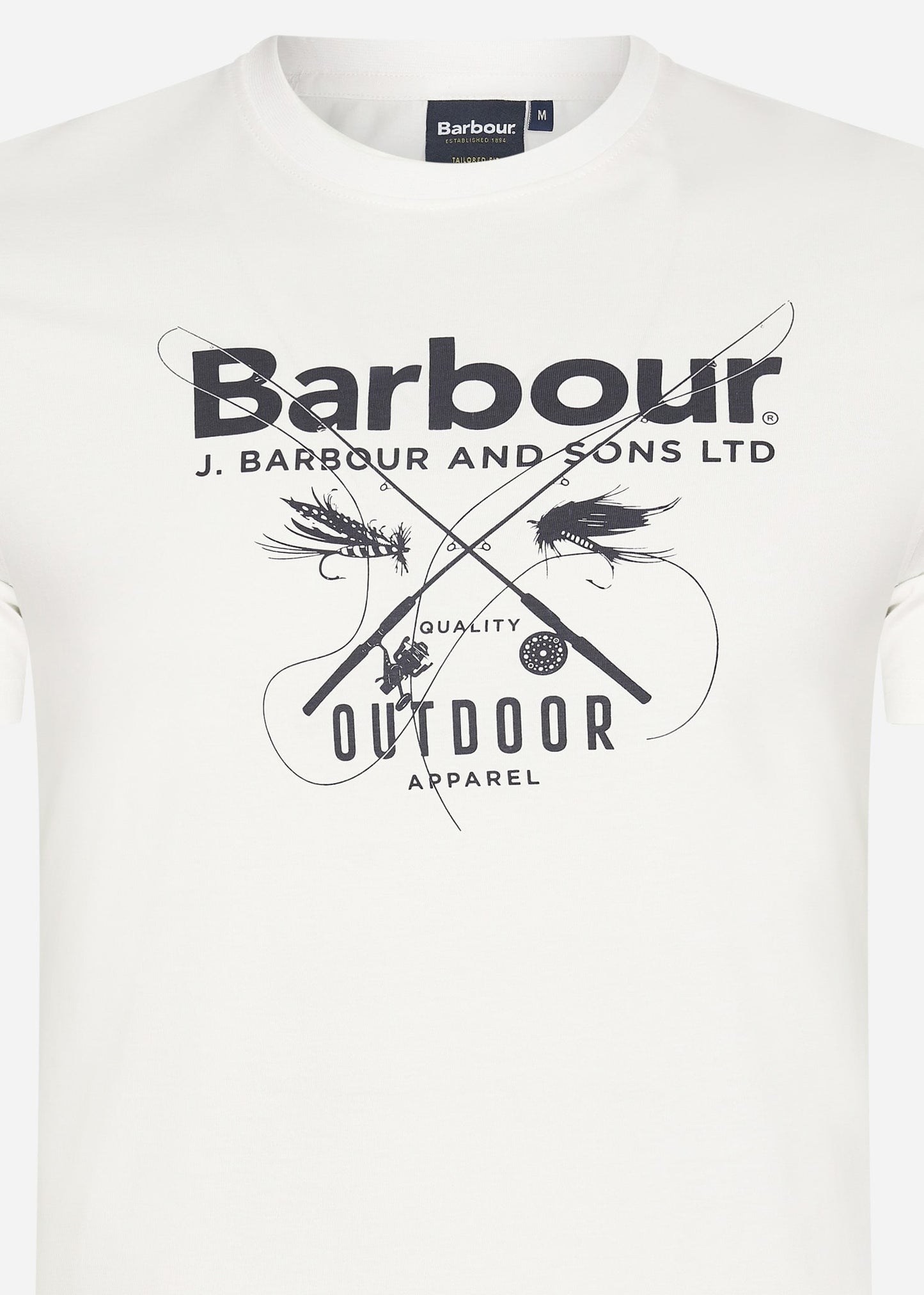 Barbour T-shirts  Fly tee - white 