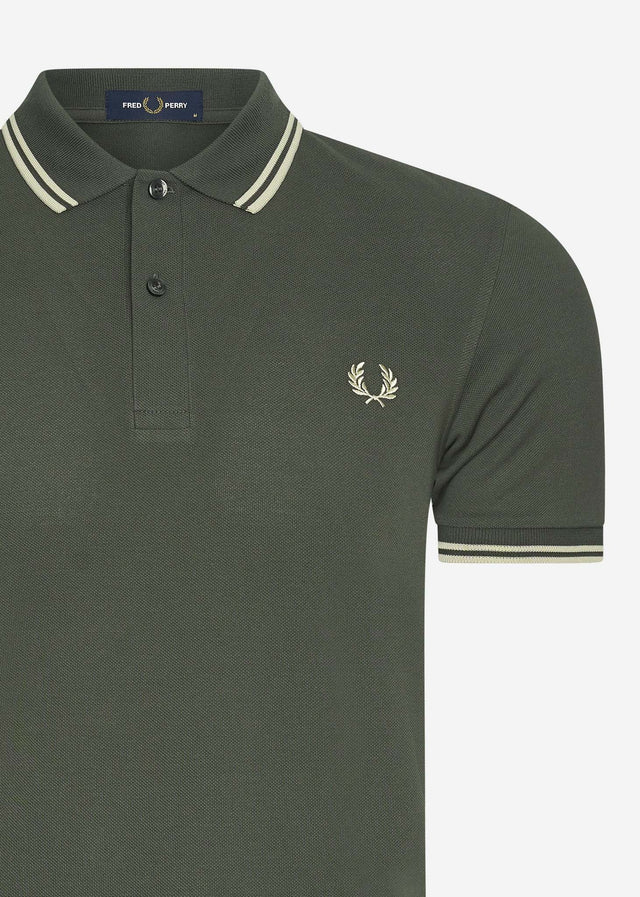 Fred Perry Poloshirts  Twin tipped fred perry shirt - field green oatmeal 