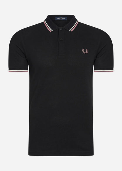 Fred Perry Polo's  Twin tipped fred perry shirt - black ecru 