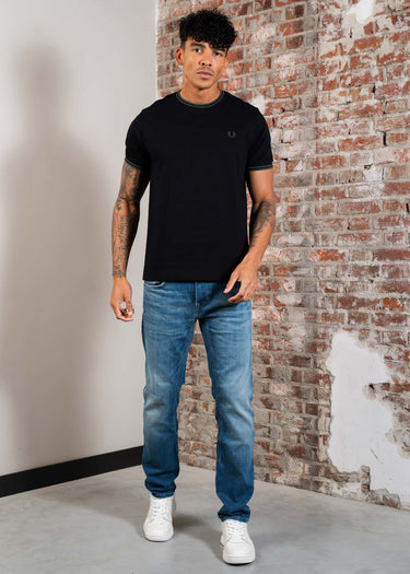 Fred Perry T-shirts Twin tipped t-shirt - Black Court Green