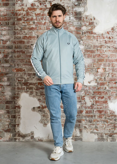 Fred Perry Vesten Taped track jacket - silver blue