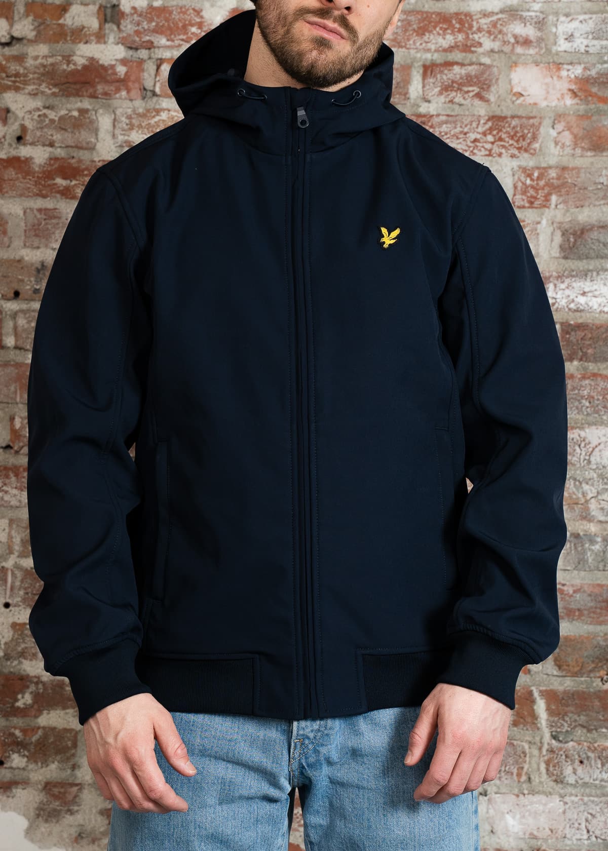 Lyle & Scott Jassen Mesh back softshell jacket - dark navy