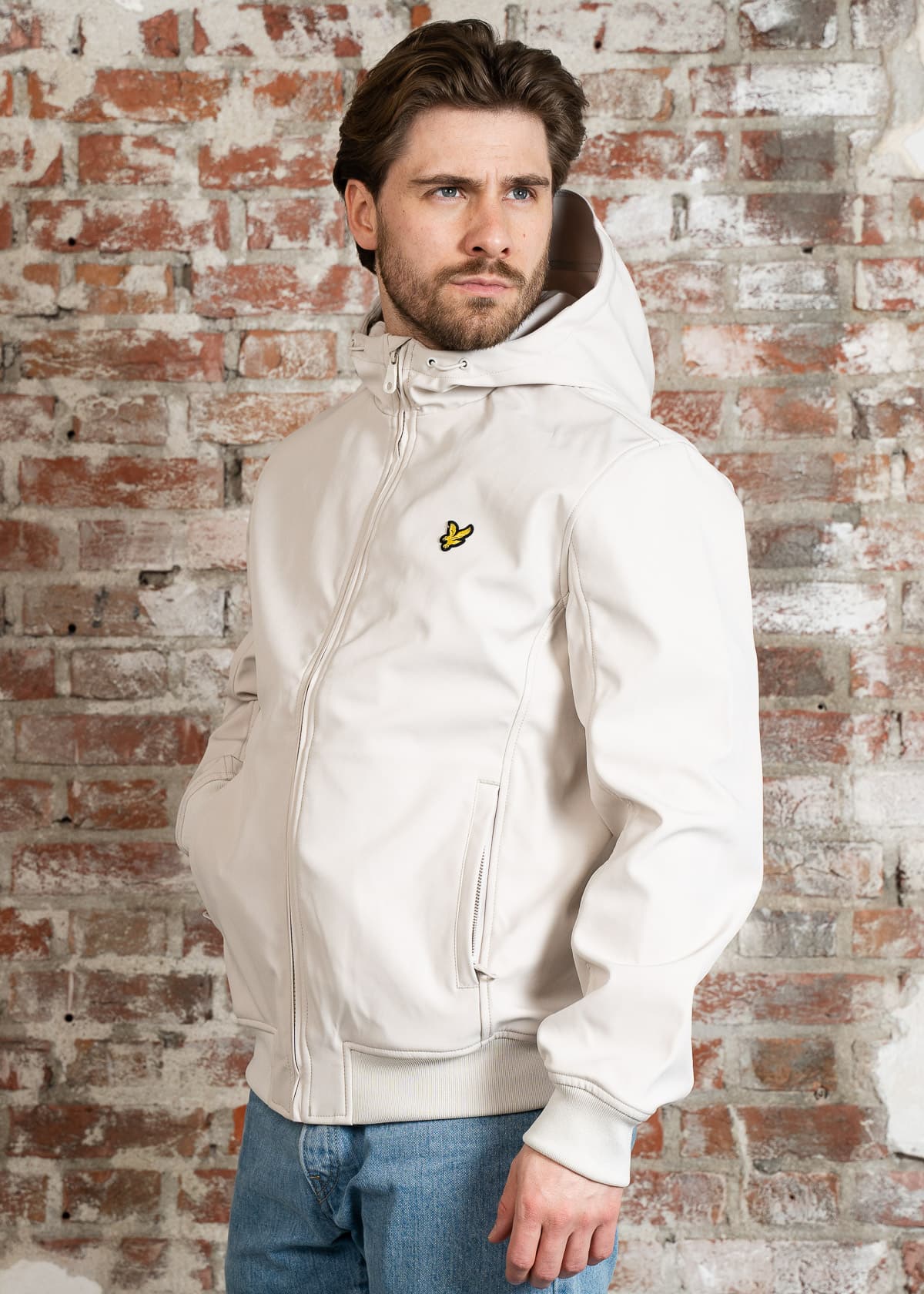 Lyle & Scott Jassen Mesh back softshell jacket - cove