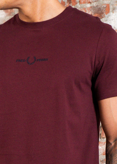 Fred Perry T-shirts Embroidered t-shirt - oxblood