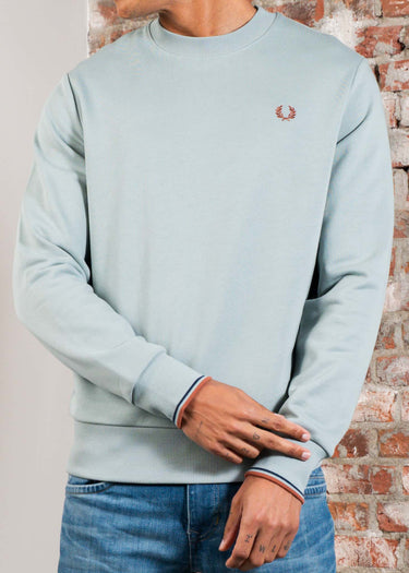 Fred Perry Truien Crew neck sweat-shirt - silver blue