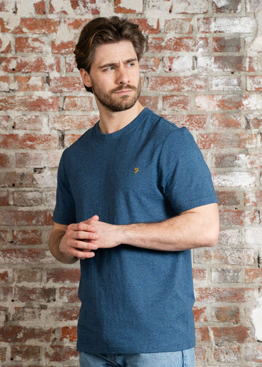 Farah T-shirts Danny reg ss tee - cold metal marl