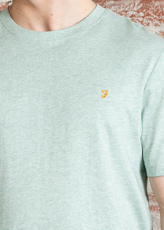 Farah T-Shirts Danny reg ss tee - grove green marl