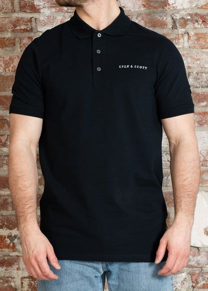 Lyle & Scott Polo's Embroidered polo shirt - dark navy white