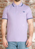 Fred Perry Polo's Twin tipped fred perry polo shirt- Ultraviolet Tennis Blue Shaded Cobalt