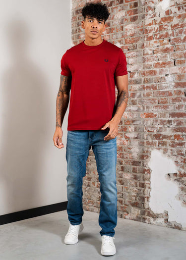 Fred Perry T-shirts Ringer t-shirt - burnt red