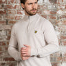 Lyle & Scott Truien Cotton merino quarter zip jumper - cove