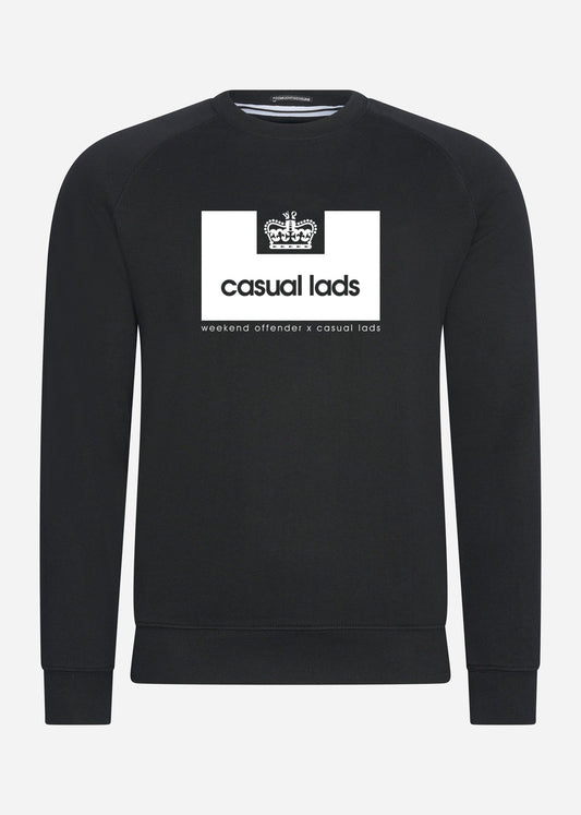 Weekend Offender Truien  Casual Lads sweater - black 