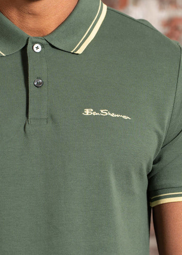 Ben Sherman Polo's Signature pique polo - deep jungle