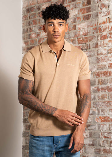 Ben Sherman Polo's Signature ss polo - sand