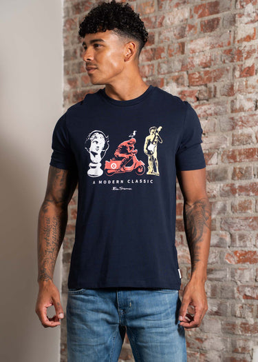 Ben Sherman T-shirts Statue tee - dark navy