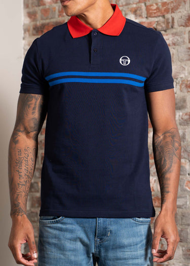 Sergio Tacchini Polo's Supermac polo - maritime blue adrenaline rush nautical b