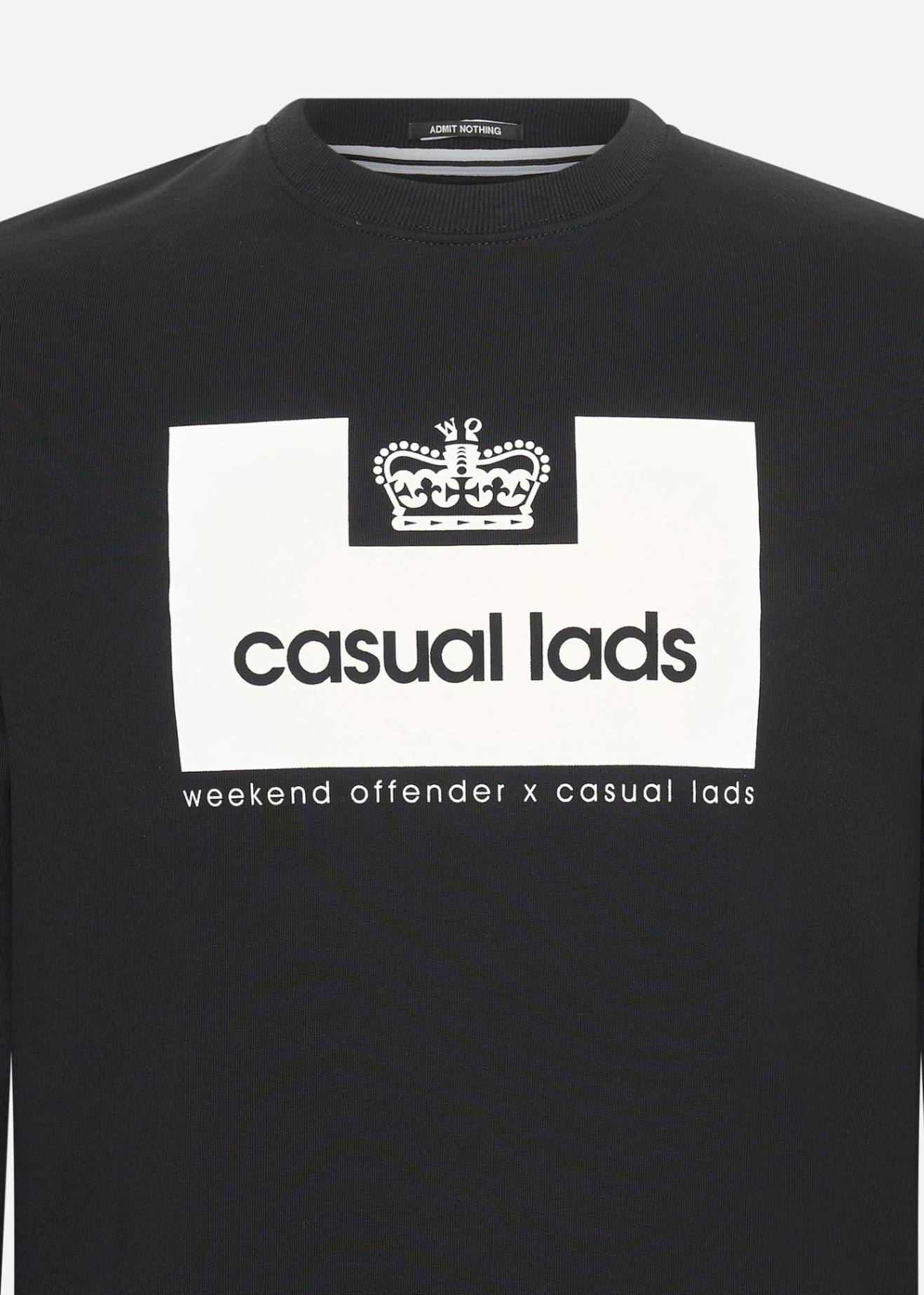 Weekend Offender Truien  Casual Lads sweater - black 