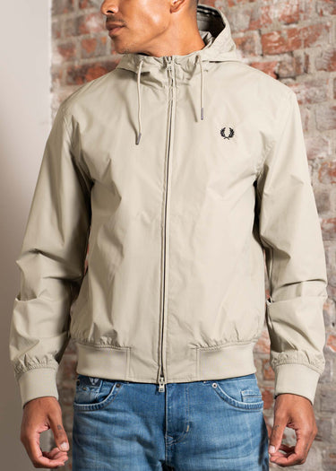 Fred Perry Jassen The hooded brentham jacket - warm grey